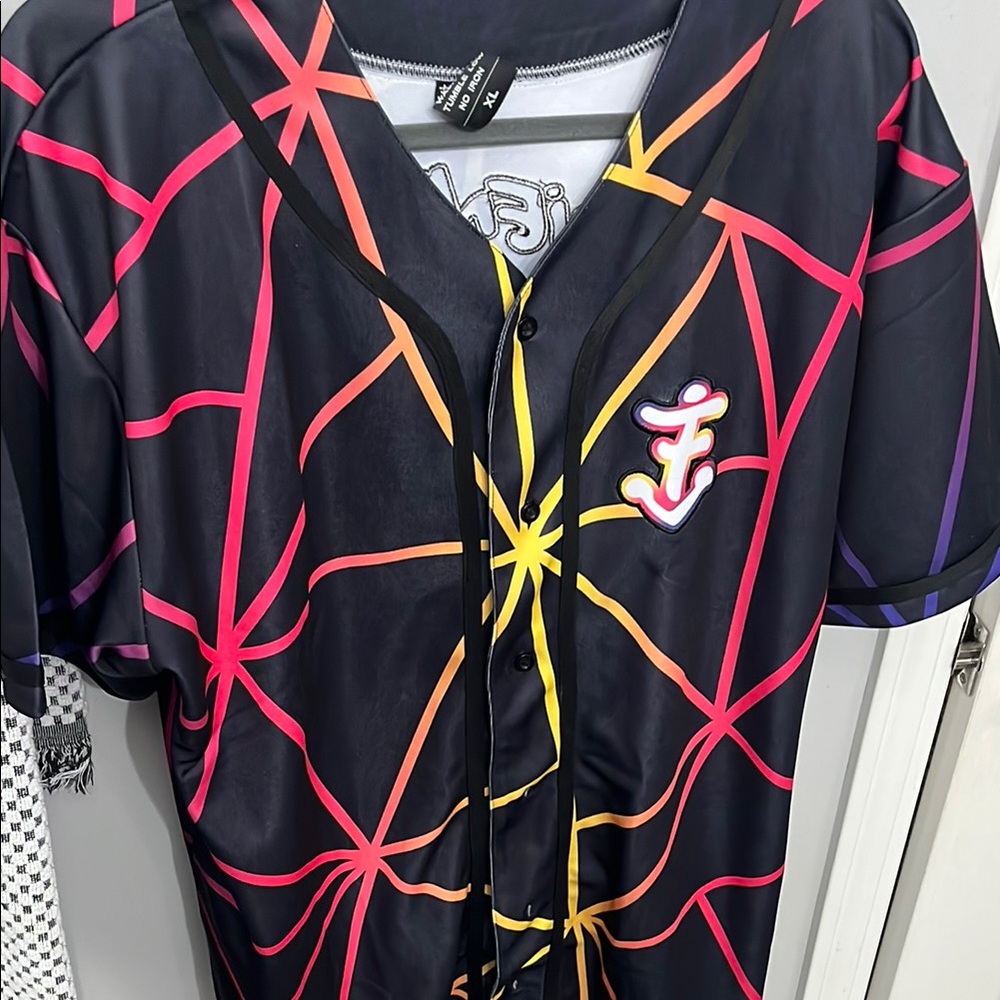 Colorful Geometric Button-Up Shirt